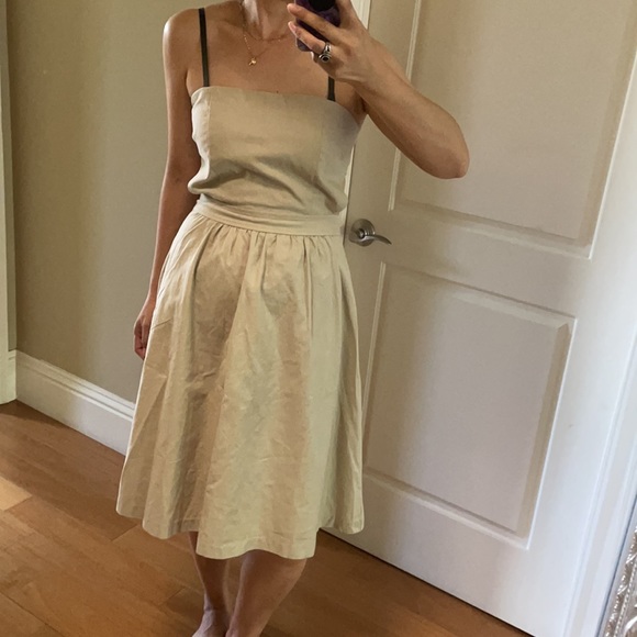 Urban outfitter beige color prom dress a6 - Picture 2 of 12